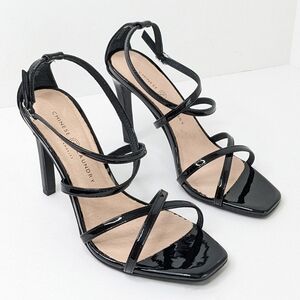 Chinese Laundry Jaydee Heeled Sandals, Black Patent Leather, Women's 8
